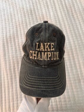 Legacy unisex charcoal gray “Lake Champion SnapBack hat